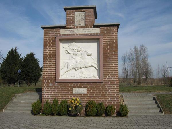 Bild vergrößern: Reichardtswerben Denkmal Schlacht bei Rossbach