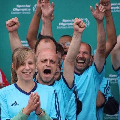 Bild vergrößern: Fuball_Special Olympics Sachsen-Anhalt