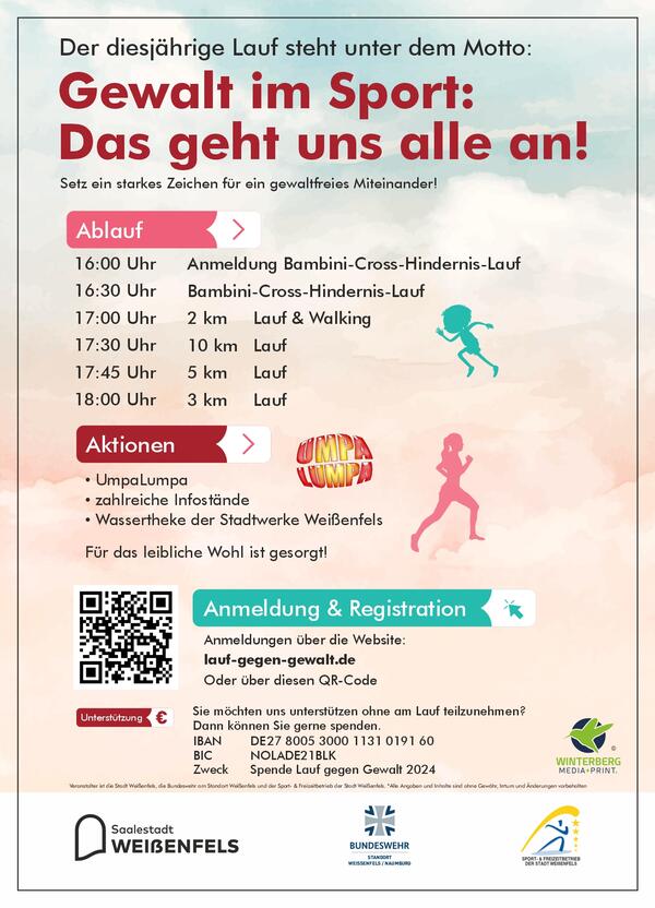 Bild vergrößern: Weienfelser Lauf gegen Gewalt 2024