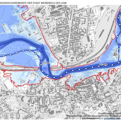 Bild vergrößern: Hochwasserkarte WSF