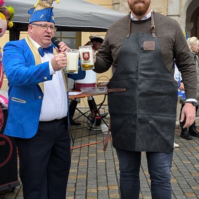 Bild vergrößern: Karneval Prsident Christian Hauke Oberbrgermeister Martin Papke